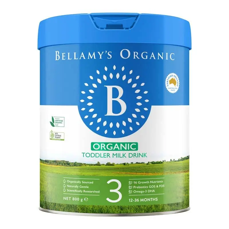 Sữa Bellamy's Organic Úc số 3 Toddler 900g cho trẻ từ 1-3 tuổi