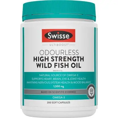 Swisse Odourless Fish Oil 1500mg 200 viên – Kinh nghiệm chọn tại Vinh