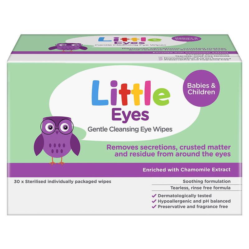 Little Eyes Cleansing Wipes 30 chính hãng Úc