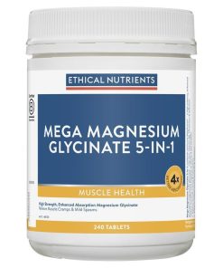 Ethical Nutrients Mega Magnesium Glycinate 5-in-1 240 Tablets chính hãng Úc