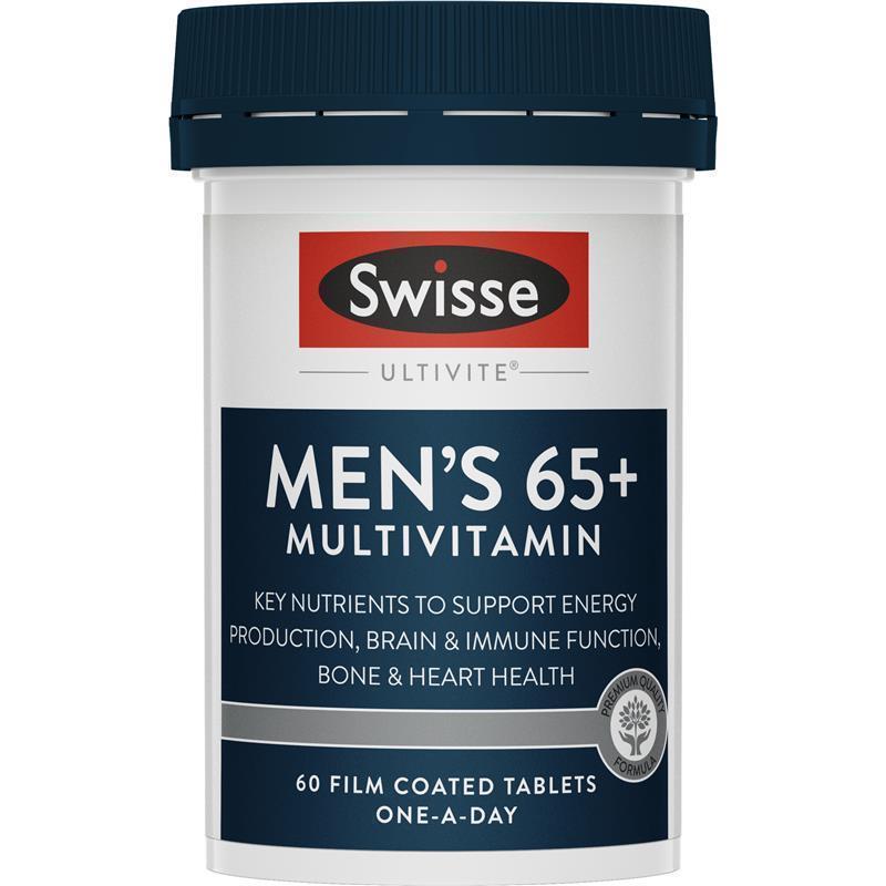 Swisse Mens Multivitamin 65+ 60 Tablets chính hãng Úc