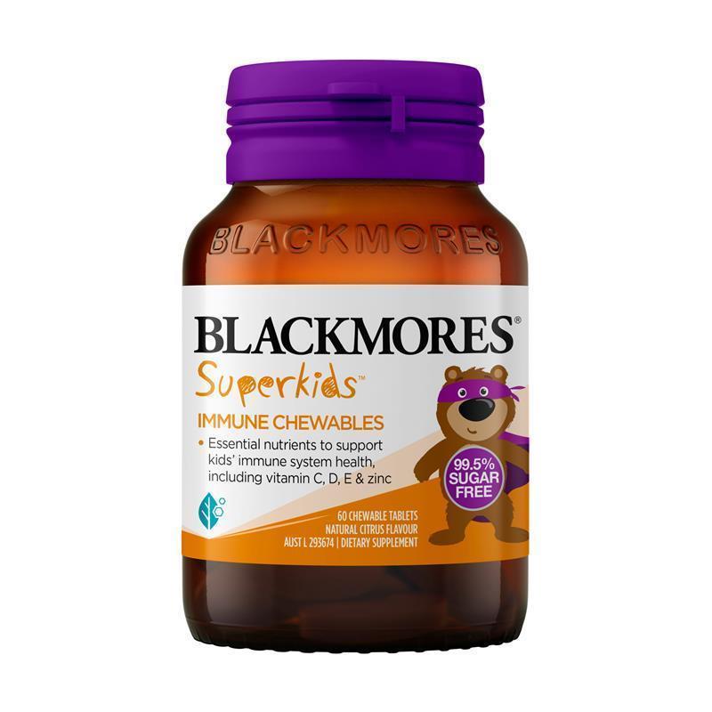 Blackmores Superkids Immune 60 Chewables chính hãng Úc