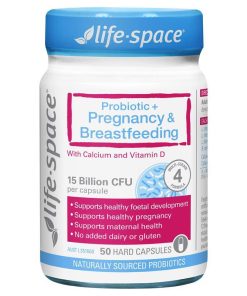 Life-Space Probiotic + Pregnancy & Breastfeeding 50 Capsules chính hãng Úc