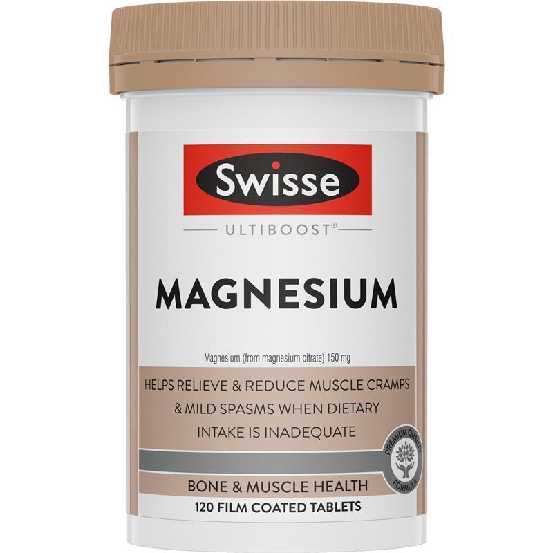 Swisse Ultiboost Magnesium 120 Tablets chính hãng Úc