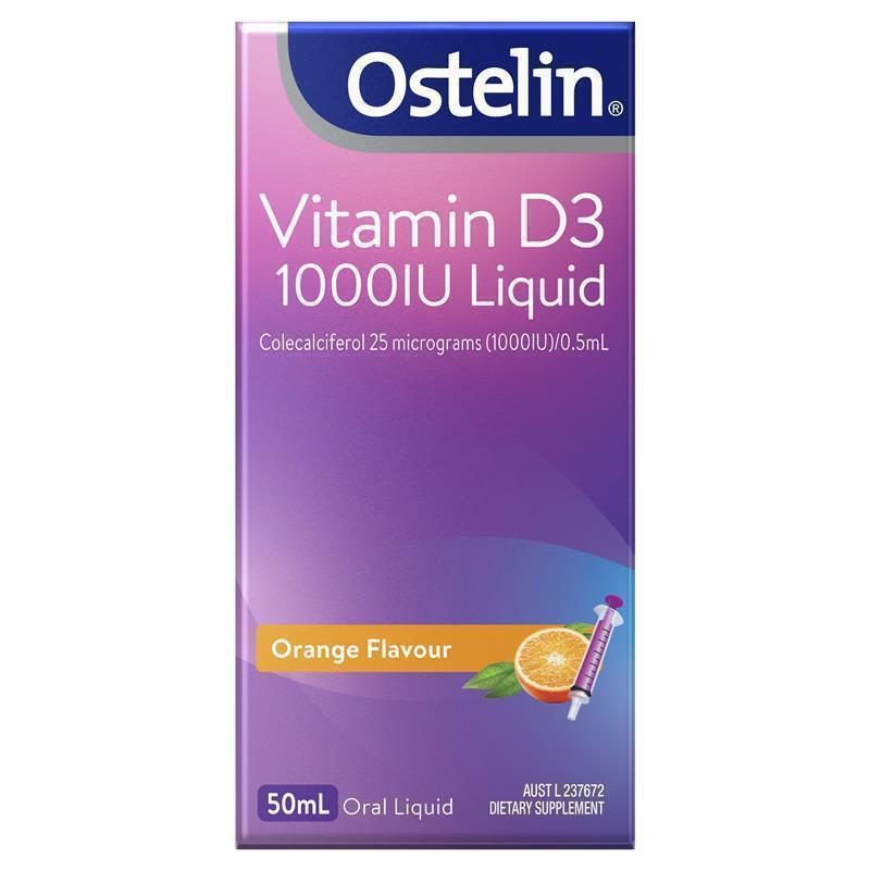 Ostelin Vitamin D3 1000IU Liquid 50ml chính hãng Úc