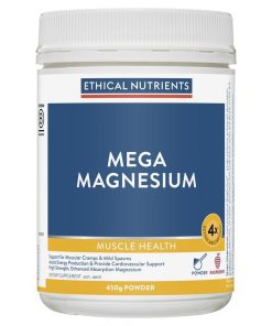 Ethical Nutrients Mega Magnesium 450g Powder Raspberry chính hãng Úc