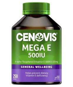 Cenovis Mega E 500IU 250 Capsules chính hãng Úc