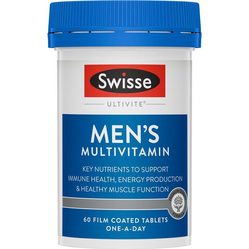 Swisse Mens Multivitamin 60 Tablets chính hãng Úc