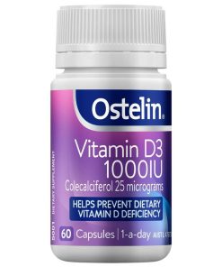Ostelin Vitamin D3 1000IU 60 Capsules chính hãng Úc