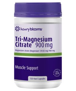 Henry Blooms Tri-Magnesium Citrate 900mg 150 Capsules Bulk Pack chính hãng Úc