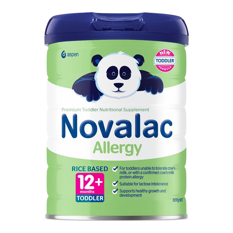 Novalac Allergy Rice Based Toddler Drink 12 Months + 800g chính hãng Úc