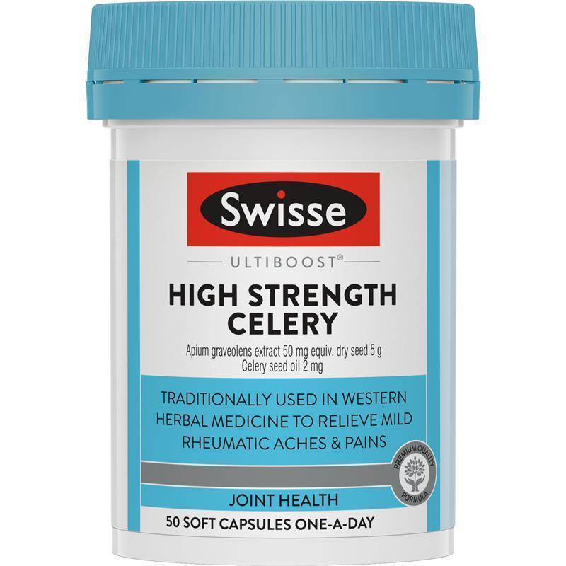 Swisse Celery 5000mg 50 Capsules chính hãng Úc
