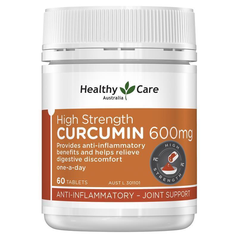 Healthy Care High Strength Curcumin 600mg 60 Tablets chính hãng Úc