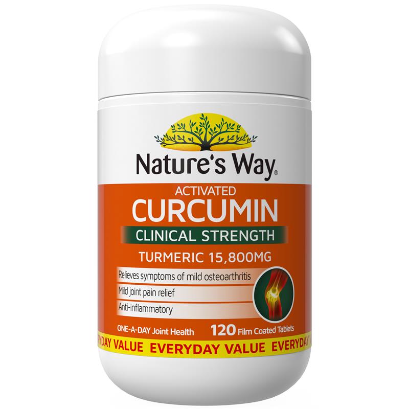 Nature's Way Curcumin 120 Tablets chính hãng Úc