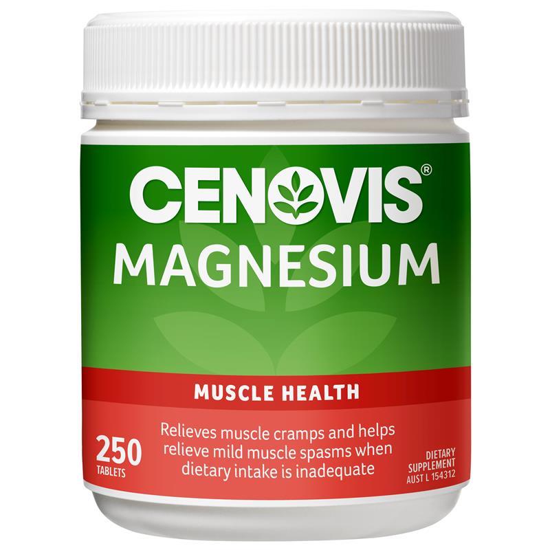 Cenovis Magnesium Value Pack 250 Tablets Exclusive Size chính hãng Úc