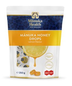 Manuka Health Manuka Honey Drops Lemon Pouch 58 Drops 250g chính hãng Úc