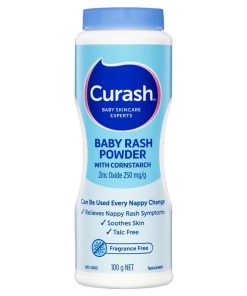 Curash Baby Rash Powder With Cornstarch 100g chính hãng Úc