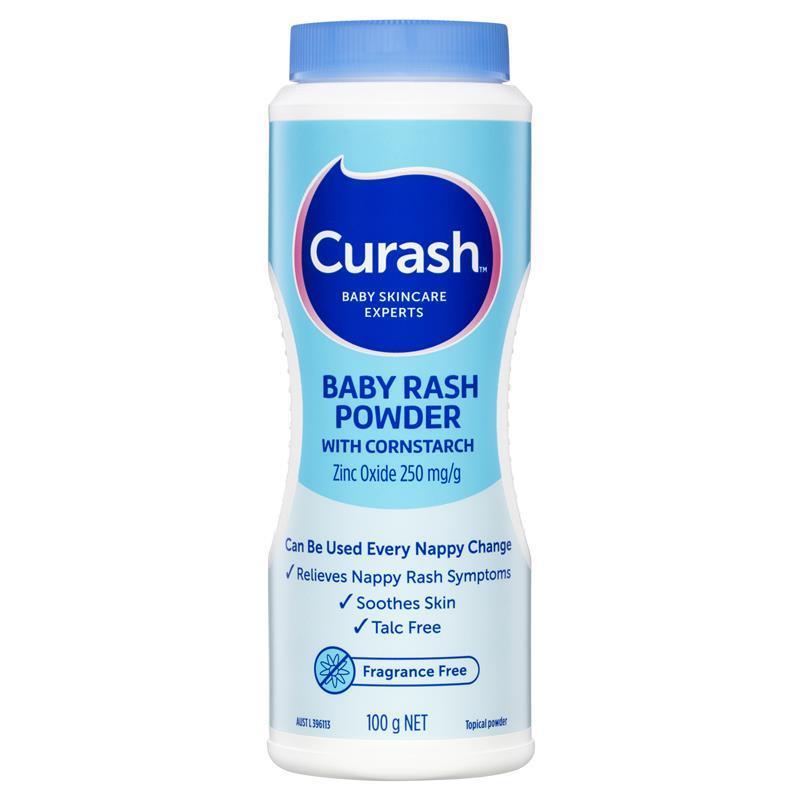 Curash Baby Rash Powder With Cornstarch 100g chính hãng Úc