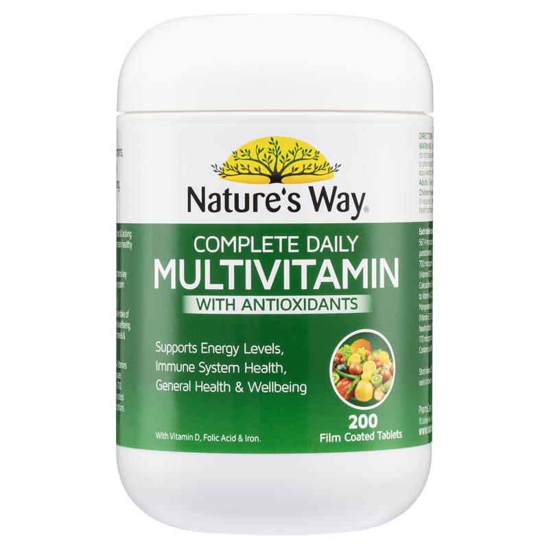 Nature's Way Complete Daily Multivitamin 200 Tablets chính hãng Úc
