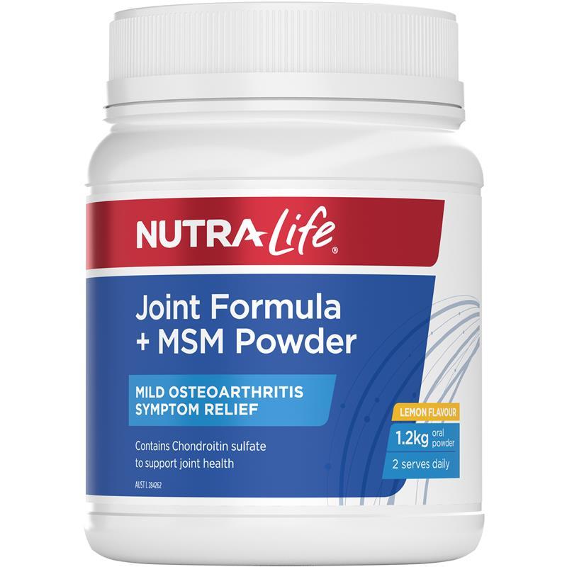 Nutra-Life Joint Formula + Msm Lemon 1.2Kg Exclusive Size chính hãng Úc