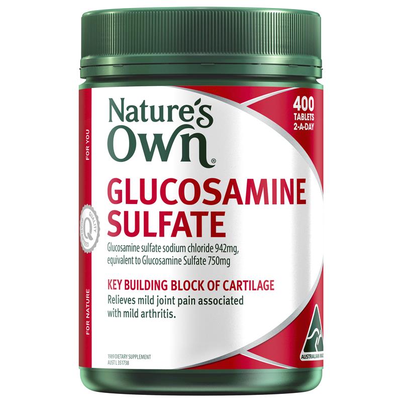 Nature's Own Glucosamine Sulfate 400 Tablets chính hãng Úc