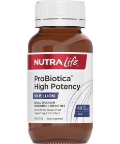 Nutra-Life Probiotica High Potency 60 Capsules Exclusive Size chính hãng Úc