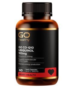GO Healthy CoQ10 Ubiquinol 100mg 60 Capsules chính hãng Úc
