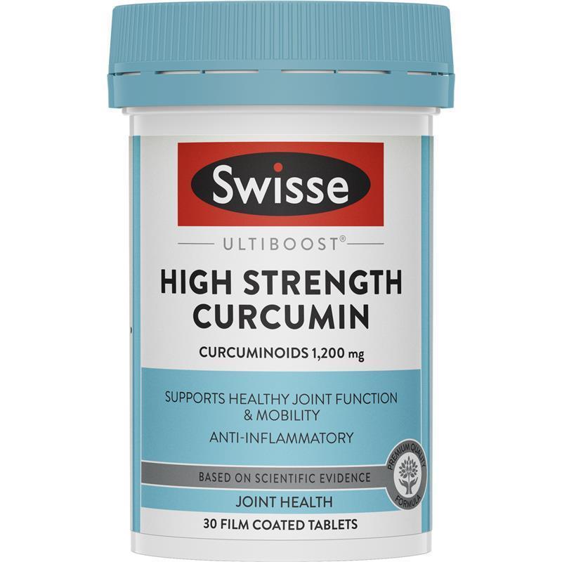 Swisse High Strength Curcumin 30 Tablets chính hãng Úc