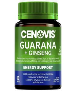 Cenovis Guarana + Ginseng 60 Tablets chính hãng Úc