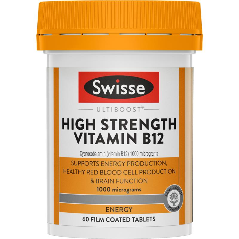 Swisse Vitamin B12 60 Tablets chính hãng Úc