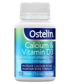 Ostelin Calcium & Vitamin D3 60 Tablets chính hãng Úc