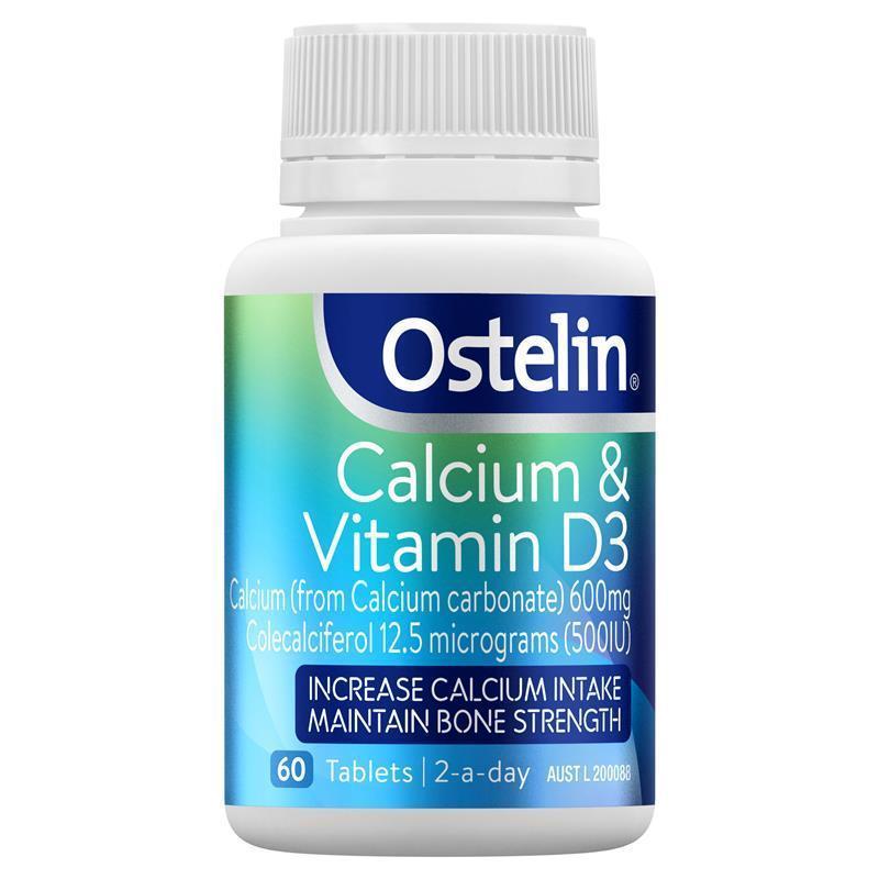 Ostelin Calcium & Vitamin D3 60 Tablets chính hãng Úc