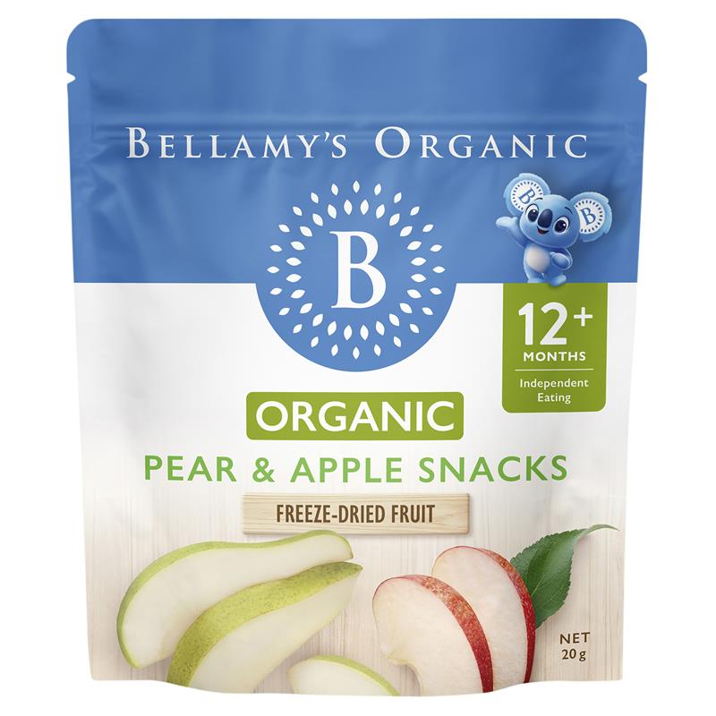 Bellamy's Organic Apple and Pear Fruit Snacks chính hãng Úc