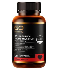 Go Healthy Ubiquinol 300mg Maximum 30 Soft Capsules Exclusive Size chính hãng Úc