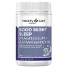Healthy Care Good Night Sleep with Magnesium + Ashwagandha 100 Capsules chính hãng Úc