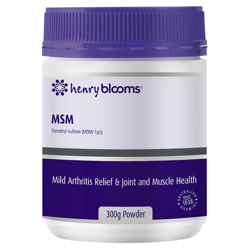 Henry Blooms MSM Powder 300g chính hãng Úc