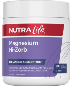 Nutra-Life Magnesium Hi-Zorb 200 Capsules chính hãng Úc