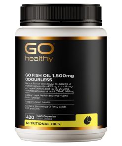 GO Healthy Fish Oil 1500mg Odourless 420 Capsules chính hãng Úc