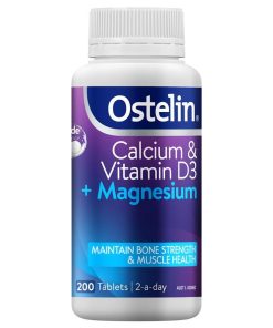 Ostelin Calcium & Vitamin D3 + Magnesium 200 Tablets Exclusive Size chính hãng Úc