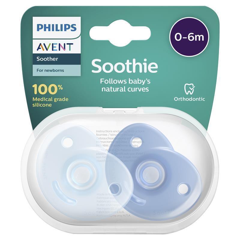 Avent Soothie Blue 0-6 Months 2 Pack chính hãng Úc