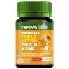 Cenovis Kids Chewable Triple Action C D & Zinc 60 Tablets chính hãng Úc
