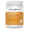 Healthy Care Vitamin C 500mg Chewable 500 Tablets chính hãng Úc