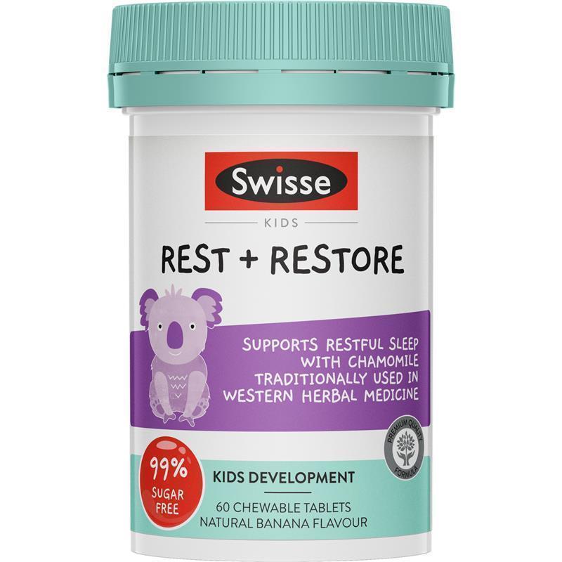 Swisse Kids Rest & Restore 60 Tablets chính hãng Úc