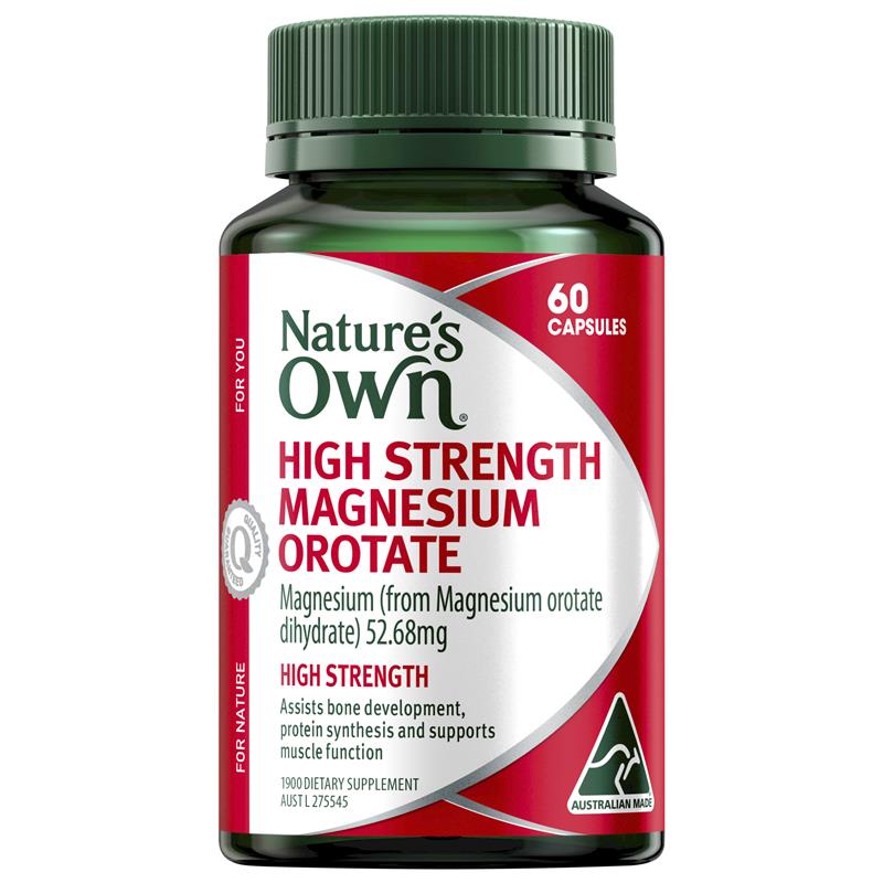 Nature's Own High Strength Magnesium Orotate 60 Capsules chính hãng Úc