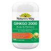 Nature's Way Ginkgo 2000 Brain & Memory 120 Tablets chính hãng Úc