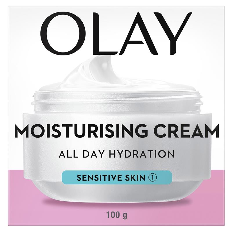 Olay Moisturising Cream Sensitive Skin 100g chính hãng Úc