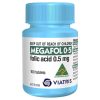 Megafol 0.5mg Folic Acid Tablets 100 chính hãng Úc