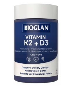 Bioglan Vitamin K2 + D3 60 Capsules chính hãng Úc