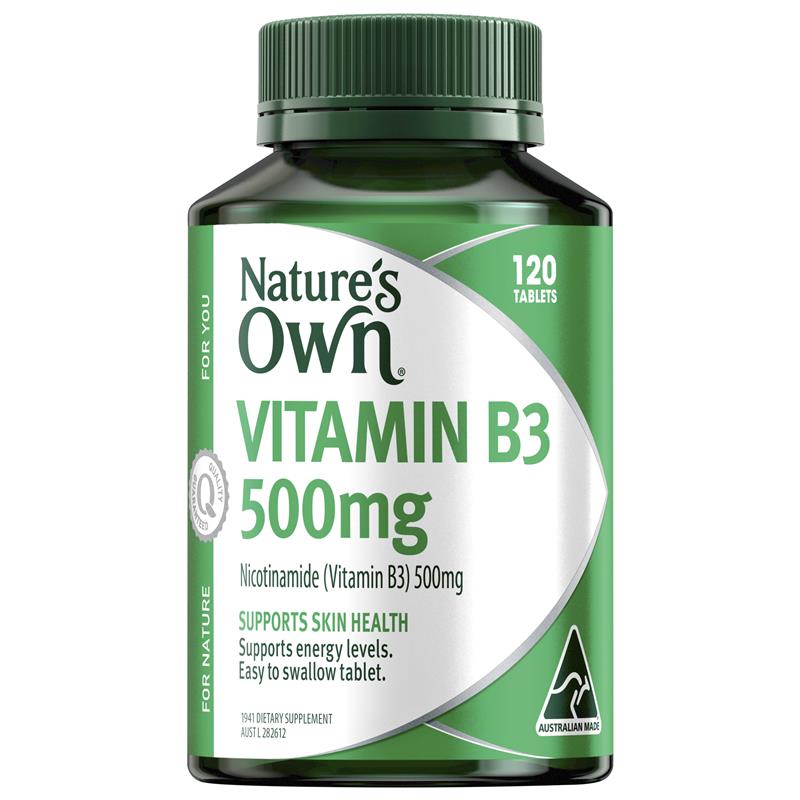 Nature's Own Vitamin B3 500mg 120 Tablets chính hãng Úc