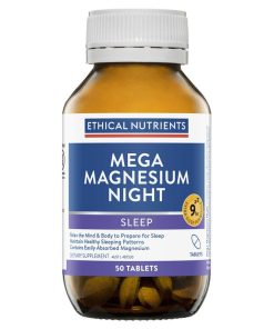 Ethical Nutrients Mega Magnesium Night 50 Tablets chính hãng Úc